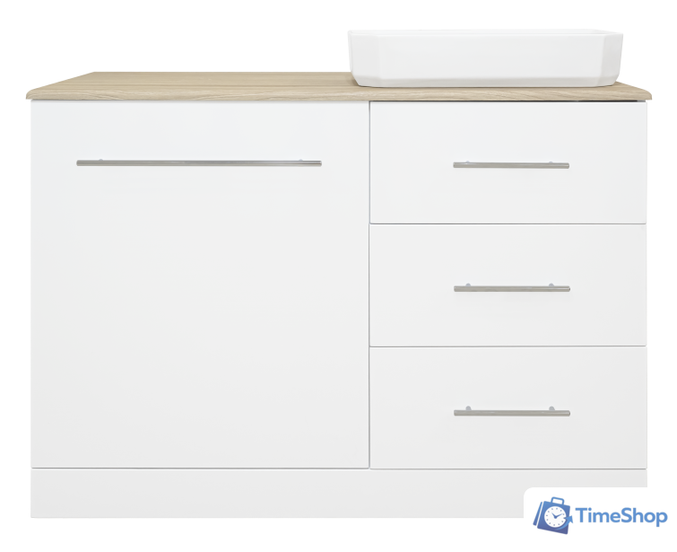  Misty Респект -110 Тумба с 3 ящ. под стиральную машину правая - Э-Рес01110-13ЯП - Изображение №1 — Интернет-магазин Time-Shop