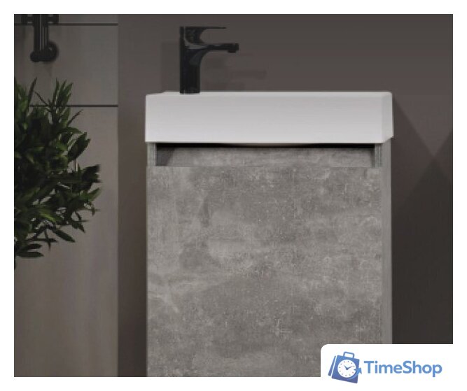  Belux Тумба с умывальником Темпо НП50 (31, бетон чикаго/светло-серый) - Изображение №2 — Интернет-магазин Time-Shop