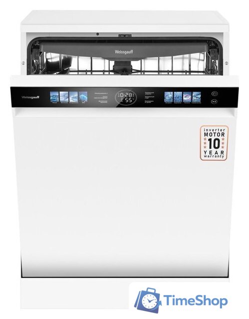 Отдельностоящая посудомоечная машина Weissgauff DW 999 Touch Inverter Dual Fan Dry - Изображение №21 — Интернет-магазин Time-Shop