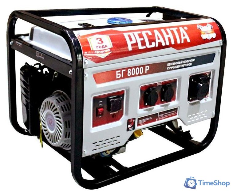 Бензиновый генератор Ресанта БГ 8000 Р - Изображение №1 — Интернет-магазин Time-Shop