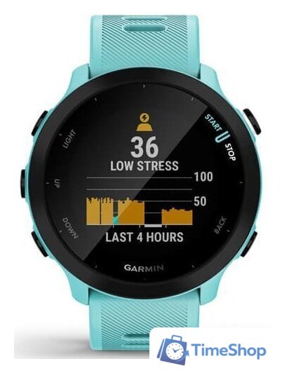Умные часы Garmin Forerunner 55 (бирюзовый) - Изображение №3 — Интернет-магазин Time-Shop