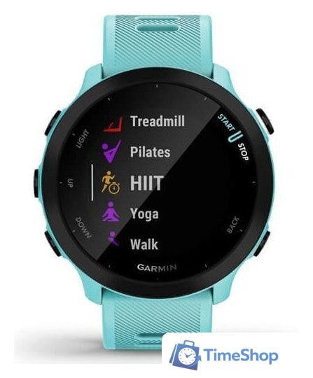 Умные часы Garmin Forerunner 55 (бирюзовый) - Изображение №6 — Интернет-магазин Time-Shop