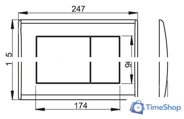 Панель смыва Alcaplast M275 - Изображение №2 — Интернет-магазин Time-Shop