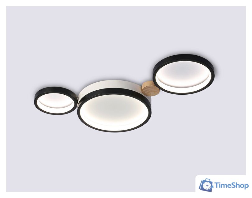 Припотолочная люстра Ambrella light FL4814/3 BK/WH - Изображение №1 — Интернет-магазин Time-Shop
