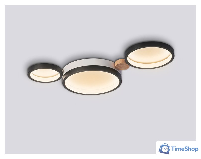 Припотолочная люстра Ambrella light FL4814/3 BK/WH - Изображение №5 — Интернет-магазин Time-Shop