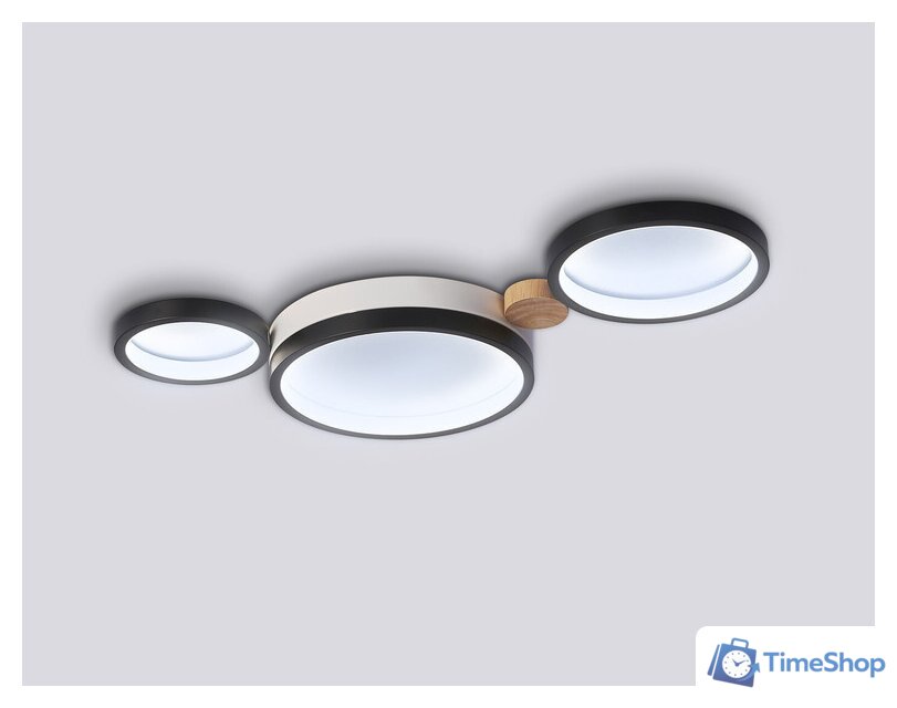 Припотолочная люстра Ambrella light FL4814/3 BK/WH - Изображение №4 — Интернет-магазин Time-Shop