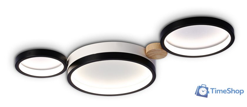 Припотолочная люстра Ambrella light FL4814/3 BK/WH - Изображение №2 — Интернет-магазин Time-Shop