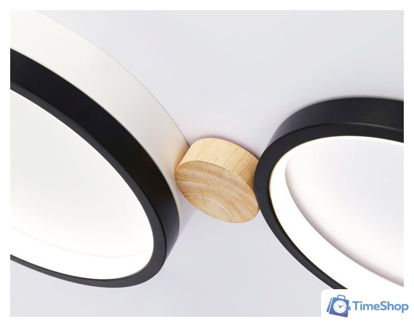 Припотолочная люстра Ambrella light FL4814/3 BK/WH - Изображение №7 — Интернет-магазин Time-Shop
