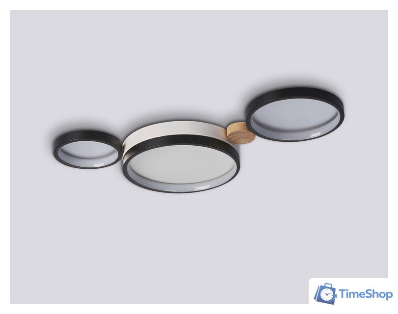 Припотолочная люстра Ambrella light FL4814/3 BK/WH - Изображение №3 — Интернет-магазин Time-Shop