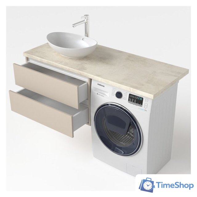  Дабер Тумба под умывальник 003 Т3.8.0.17Б (бежевый/белый) - Изображение №4 — Интернет-магазин Time-Shop