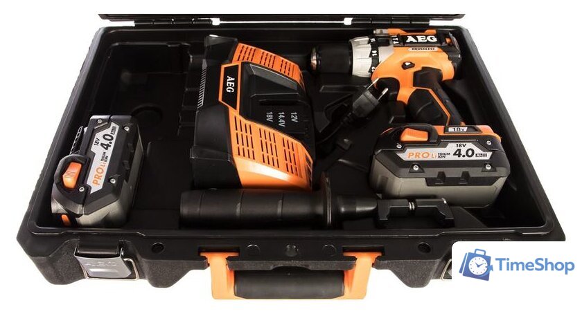 Ударная дрель-шуруповерт AEG Powertools BSB 18C2BL LI-402C 4935464097 (с 2-мя АКБ, кейс) - Изображение №2 — Интернет-магазин Time-Shop