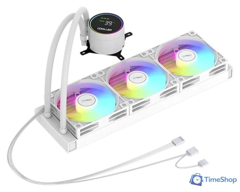 Система жидкостного охлаждения для процессора Coolleo Ice Fairy Dig 360 Lite (белый) - Изображение №2 — Интернет-магазин Time-Shop