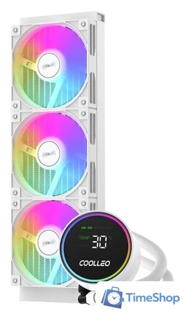 Система жидкостного охлаждения для процессора Coolleo Ice Fairy Dig 360 Lite (белый) - Изображение №3 — Интернет-магазин Time-Shop