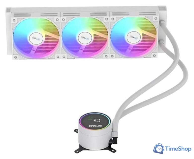 Система жидкостного охлаждения для процессора Coolleo Ice Fairy Dig 360 Lite (белый) - Изображение №4 — Интернет-магазин Time-Shop