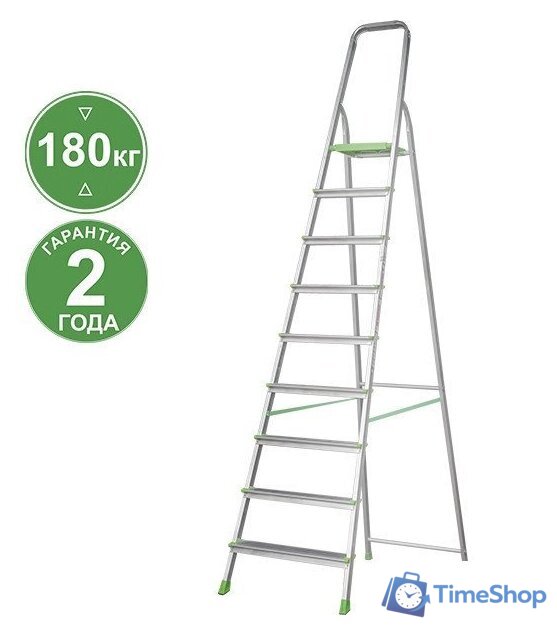 Лестница-стремянка Новая высота NV 2110 9 ступеней 2110109 - Изображение №1 — Интернет-магазин Time-Shop