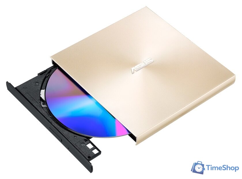 Оптический привод ASUS ZenDrive U9M SDRW-08U9M-U (золотистый) - Изображение №5 — Интернет-магазин Time-Shop