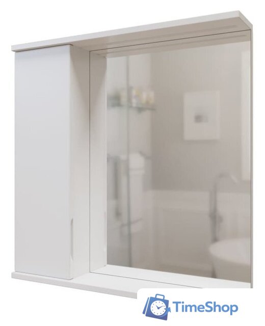  Mixline Шкаф с зеркалом для ванной Лайн 70 553015 (левый, с подсветкой) - Изображение №2 — Интернет-магазин Time-Shop