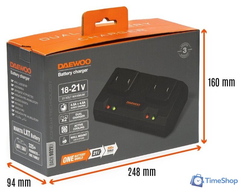 Зарядное устройство Daewoo Power DACH 9021Li (21В) - Изображение №5 — Интернет-магазин Time-Shop