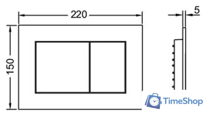 Унитаз подвесной Grado GD-W203T + TECE Kit 9400413 (с кнопкой смыва) - Изображение №9 — Интернет-магазин Time-Shop