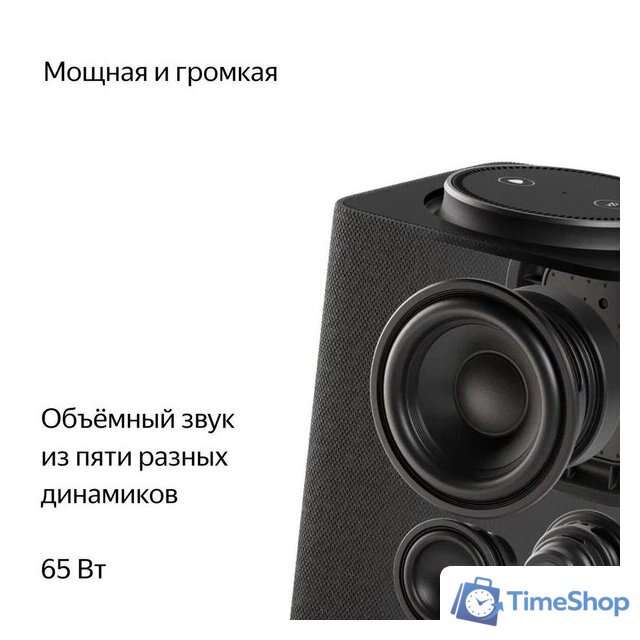 Умная колонка Яндекс Станция Макс (с хабом умного дома Zigbee, графит) - Изображение №4 — Интернет-магазин Time-Shop