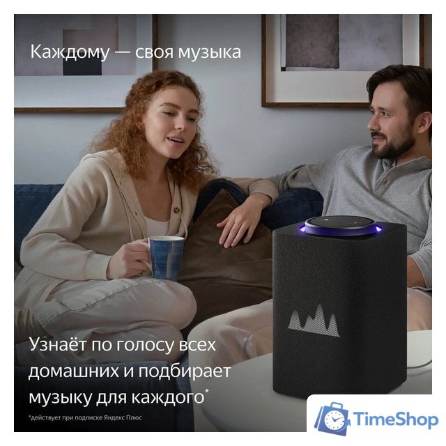 Умная колонка Яндекс Станция Макс (с хабом умного дома Zigbee, графит) - Изображение №8 — Интернет-магазин Time-Shop