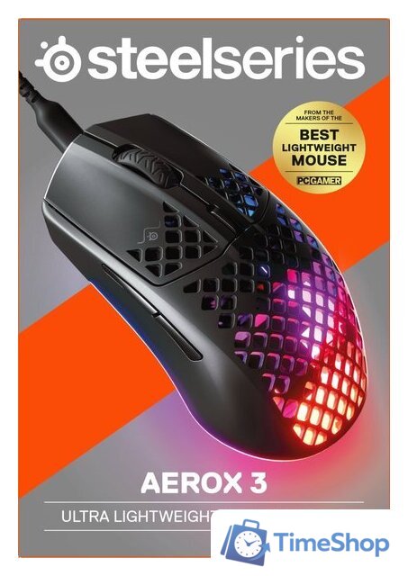 Игровая мышь SteelSeries Aerox 3 2022 Edition (черный) - Изображение №7 — Интернет-магазин Time-Shop