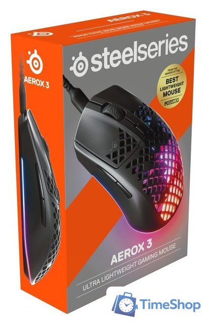 Игровая мышь SteelSeries Aerox 3 2022 Edition (черный) - Изображение №6 — Интернет-магазин Time-Shop
