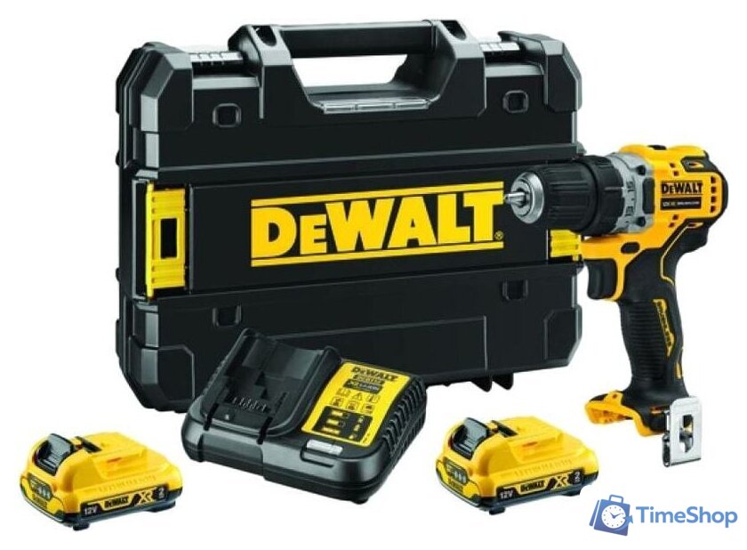 Дрель-шуруповерт DeWalt DCD701D2 (с 2-мя АКБ) - Изображение №1 — Интернет-магазин Time-Shop