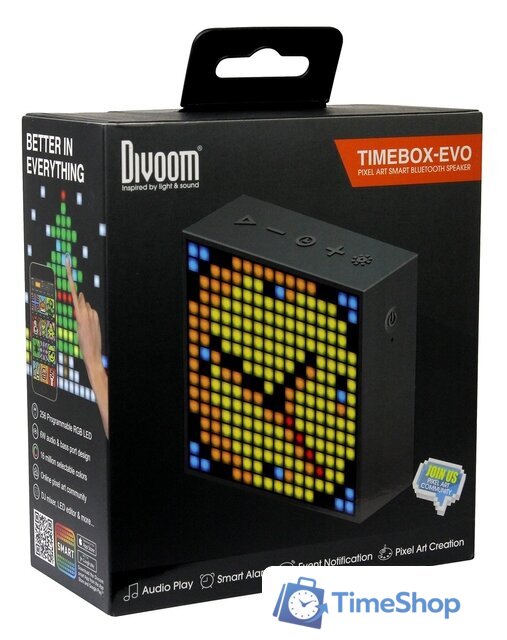 Беспроводная колонка Divoom Timebox-Evo (черный) - Изображение №10 — Интернет-магазин Time-Shop