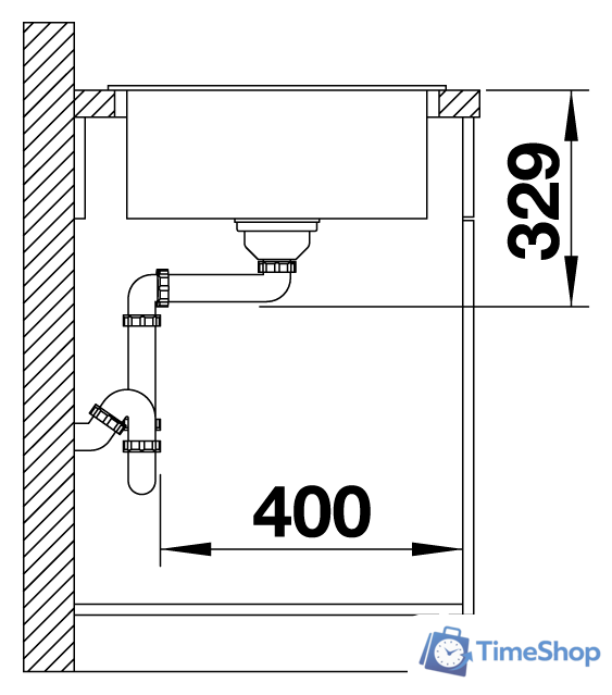 Кухонная мойка Blanco Legra 45 S 522203 (белый) - Изображение №5 — Интернет-магазин Time-Shop