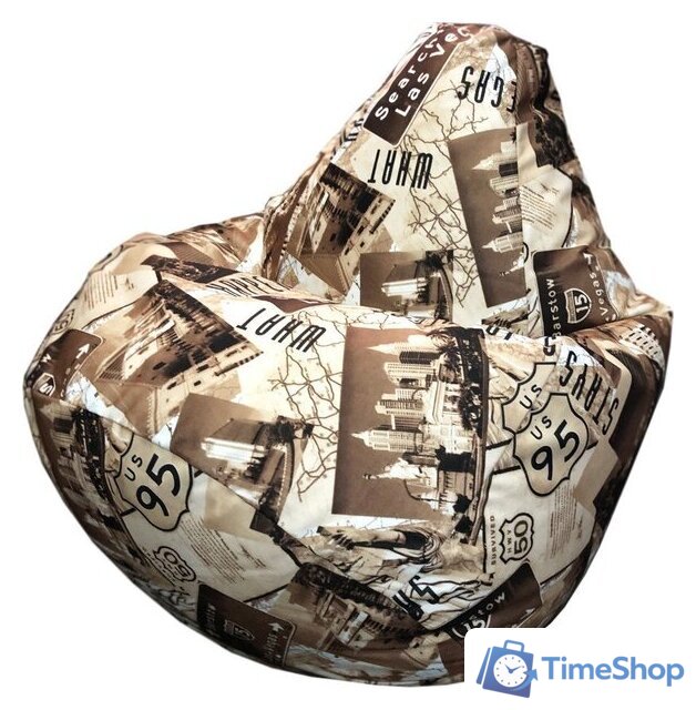 Кресло-мешок Flagman Груша Макси Г2.5-146 Las Vegas - Изображение №1 — Интернет-магазин Time-Shop