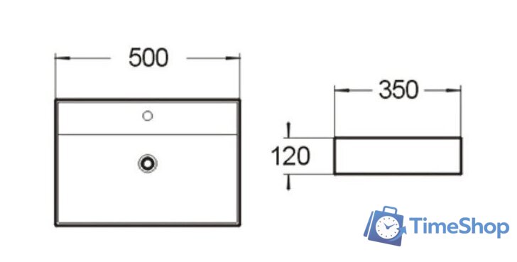 Умывальник SantiLine SL-1001 - Изображение №2 — Интернет-магазин Time-Shop