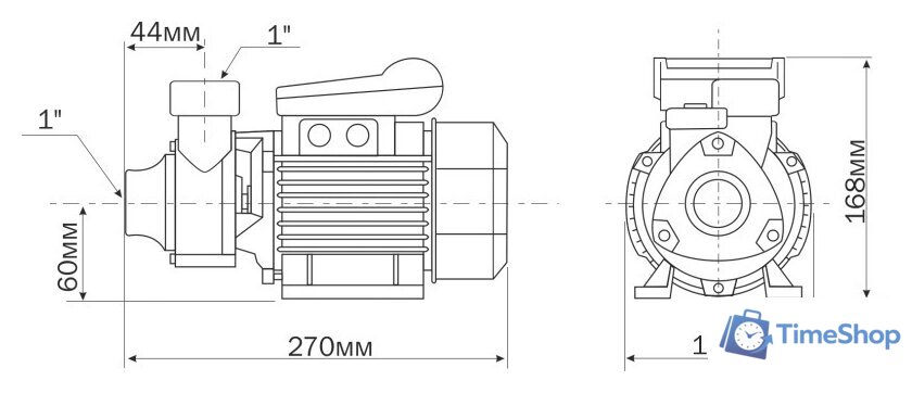 Самовсасывающий насос Aquario ADB-40 - Изображение №4 — Интернет-магазин Time-Shop