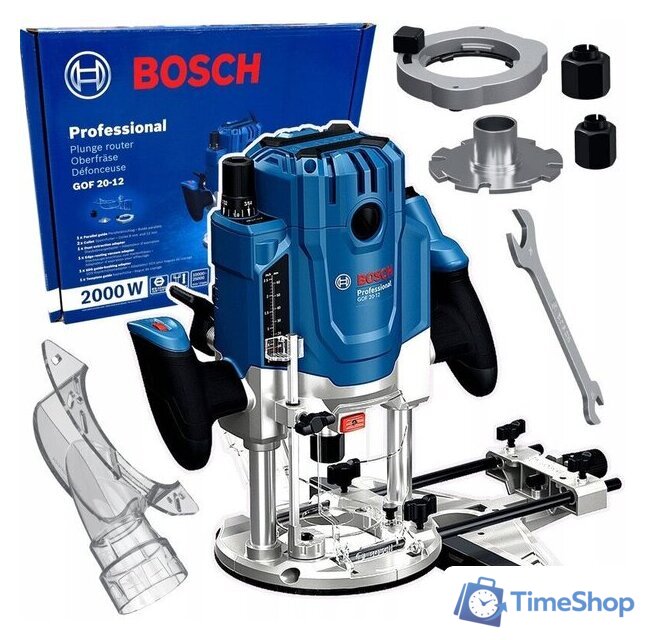 Вертикальный фрезер Bosch GOF 20-12 Professional 0601627220 - Изображение №1 — Интернет-магазин Time-Shop