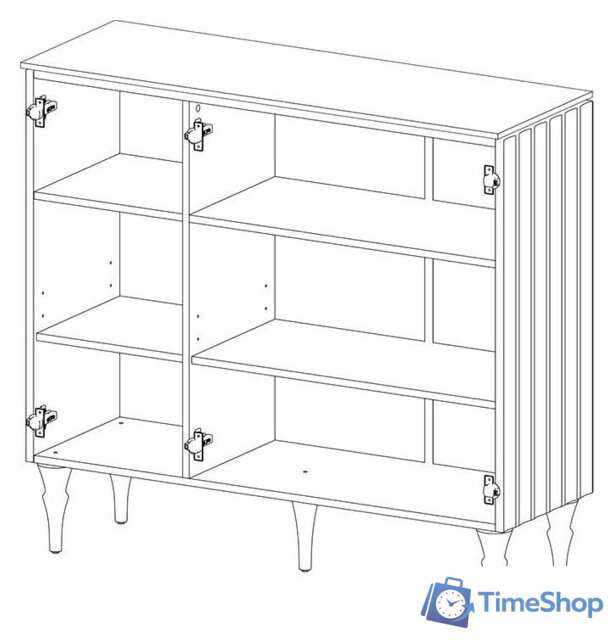 Тумба Мебель Неман Лоренсо МН-043-05(1) (белый натуральный) - Изображение №2 — Интернет-магазин Time-Shop