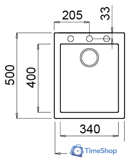 Кухонная мойка Elleci Quadra 100 Black 86 - Изображение №2 — Интернет-магазин Time-Shop