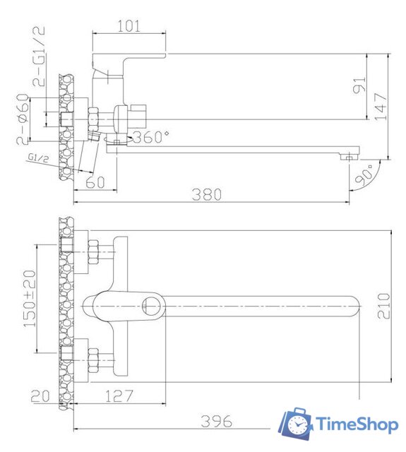 Смеситель Rossinka Silvermix RS33-32 - Изображение №2 — Интернет-магазин Time-Shop