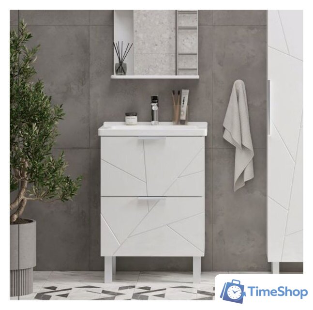  Volna Тумба под умывальник Twing 80.2Y бетон - Изображение №3 — Интернет-магазин Time-Shop
