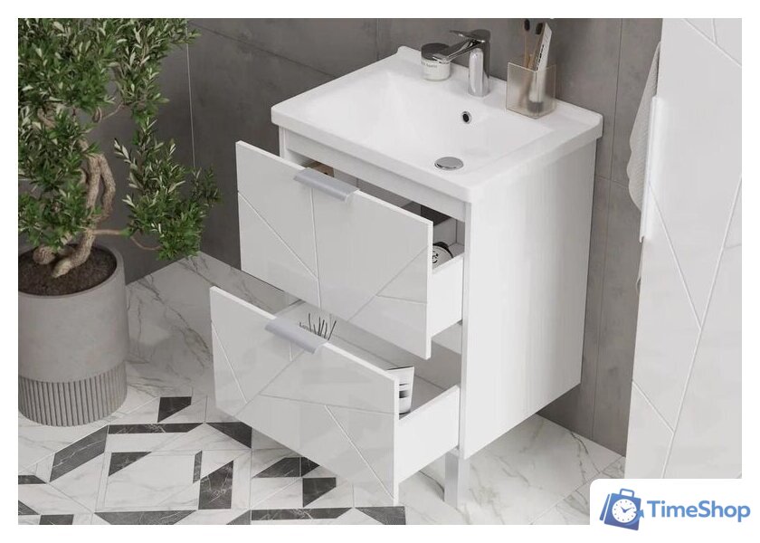  Volna Тумба под умывальник Twing 80.2Y бетон - Изображение №6 — Интернет-магазин Time-Shop