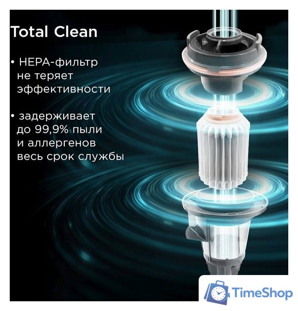 Пылесос Redmond (Редмонд) VH1330 (серый) - Изображение №6 — Интернет-магазин Time-Shop