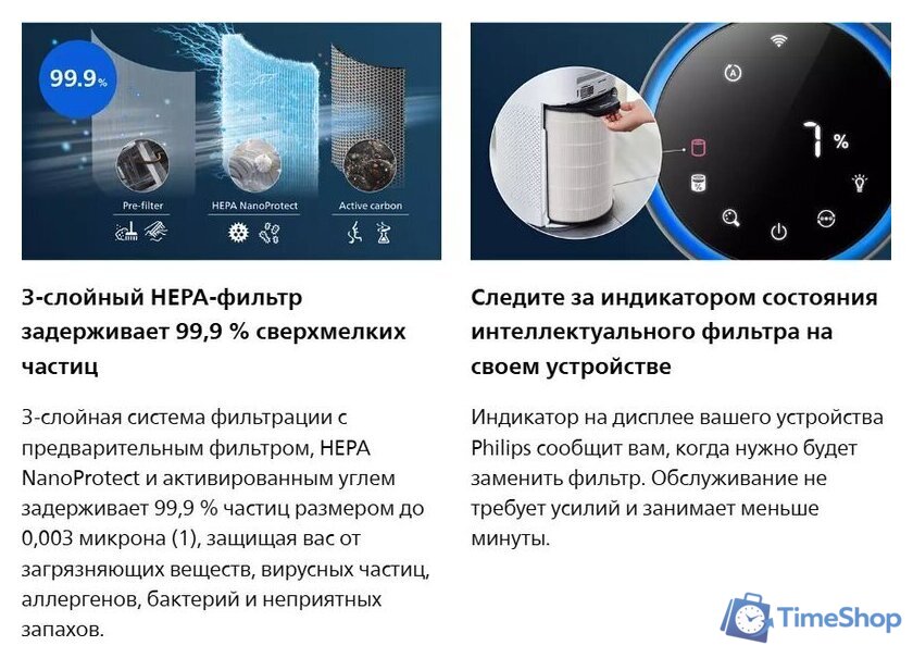 Фильтр антиаллергенный Philips FY2180/30 - Изображение №6 — Интернет-магазин Time-Shop