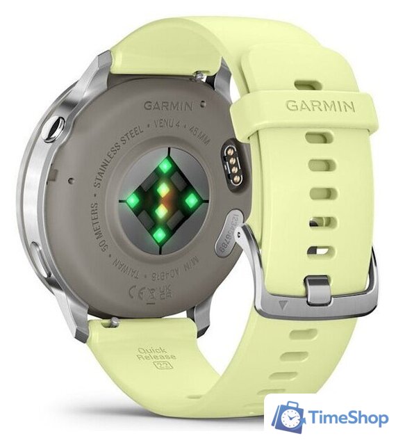 Умные часы Garmin Venu 4 45 мм (серебристый/желтый) - Изображение №8 — Интернет-магазин Time-Shop