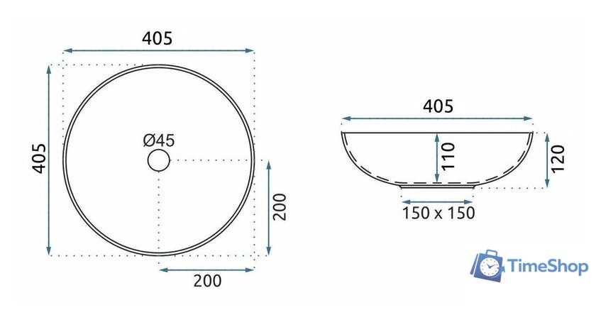 Умывальник Rea Fibo REA-U3301 - Изображение №5 — Интернет-магазин Time-Shop