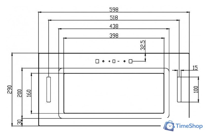 Кухонная вытяжка Schtoff HGT 60 (белый) - Изображение №2 — Интернет-магазин Time-Shop