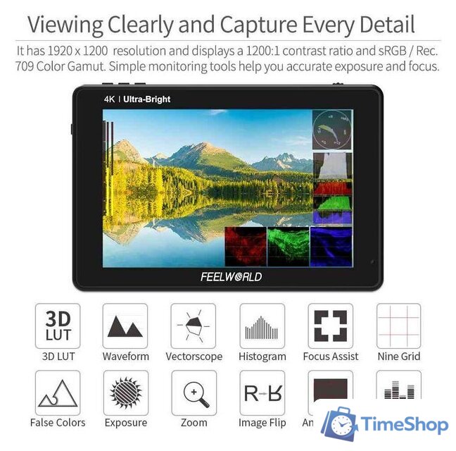 Накамерный монитор Feelworld LUT7 Pro 7