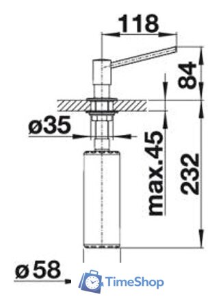 Дозатор для моющего средства Blanco Torre (нержавеющая сталь) - Изображение №3 — Интернет-магазин Time-Shop