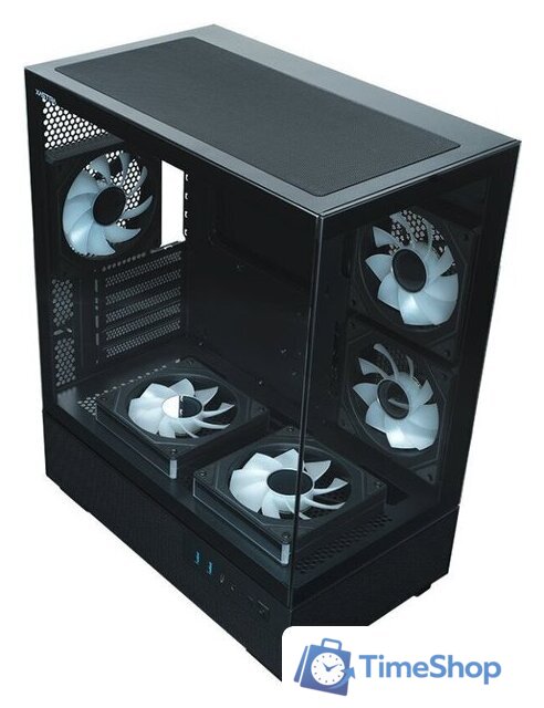 Корпус XASTRA Q400M 5ARGB-C6-UC (черный) - Изображение №4 — Интернет-магазин Time-Shop