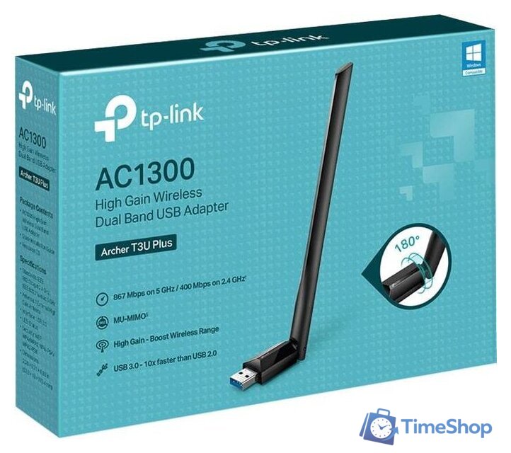 Wi-Fi адаптер TP-Link Archer T3U Plus - Изображение №4 — Интернет-магазин Time-Shop