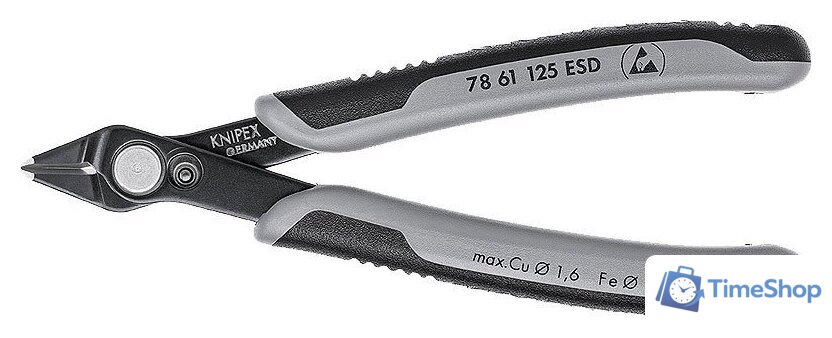 Кусачки боковые (бокорезы) Knipex Electronic Super Knips 7861125ESD - Изображение №1 — Интернет-магазин Time-Shop