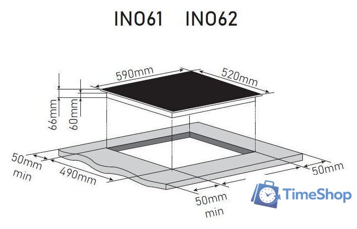 Варочная панель ZorG INO61 (черный матовый) - Изображение №4 — Интернет-магазин Time-Shop